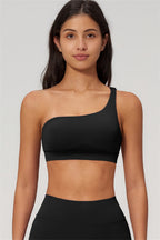 The Empower One-Shoulder Sports Bra