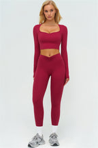 The Lushness Long Sleeve Crop top
