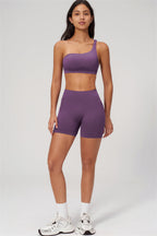 The Empower One-Shoulder Sports Bra