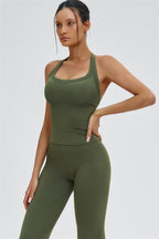 The Slate Y-Back Top
