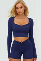 The Lushness Long Sleeve Crop top