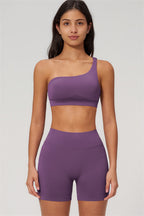 The Empower One-Shoulder Sports Bra