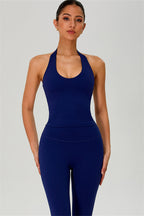 The Solid Halter Tank Top