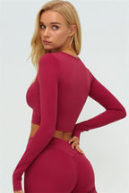 The Lushness Long Sleeve Crop top
