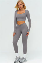 The Lushness Long Sleeve Crop top