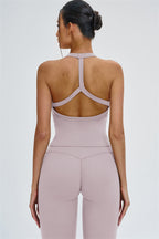 The Slate Y-Back Top