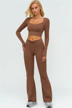 The Lushness Long Sleeve Crop top