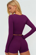 The Lushness Long Sleeve Crop top