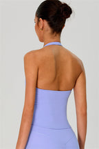 The Solid Halter Tank Top