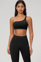 The Empower One-Shoulder Sports Bra