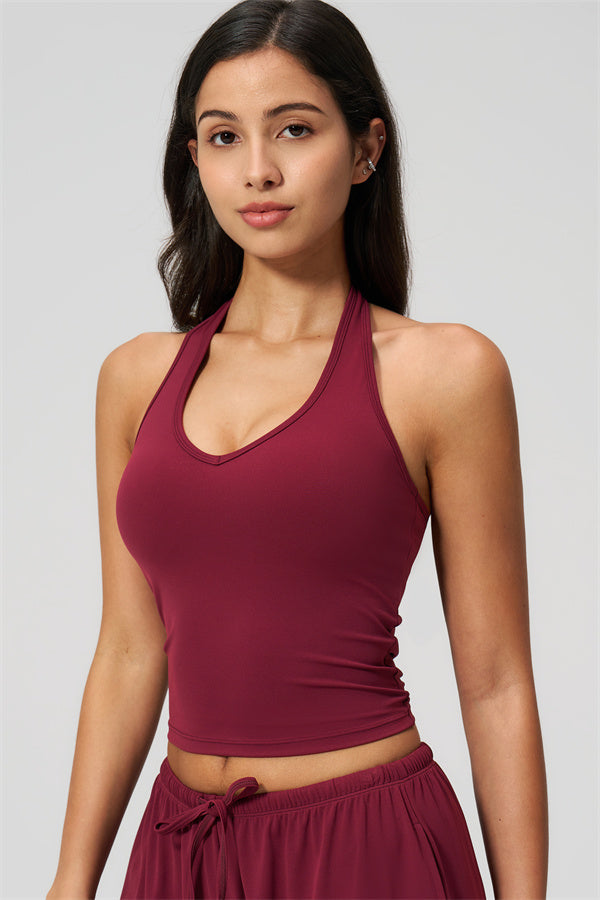 The Sprint Halter Tank Top