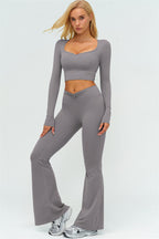 The Lushness Long Sleeve Crop top