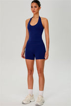 The Solid Halter Tank Top