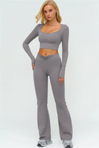 The Lushness Long Sleeve Crop top