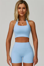 The Seraphine Halter Crop Top