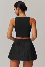 The Balance Crop Top Tennis Skirt 2-Piece Set