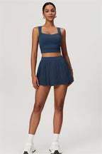 The Balance Crop Top Tennis Skirt 2-Piece Set