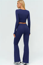 The Lushness Long Sleeve Crop top