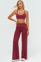 The Amara Sports Bra Flared Leggings 2-Piece Set