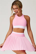The Elan Crop Top Tennis Skirt 2-Piece Set