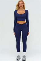 The Lushness Long Sleeve Crop top